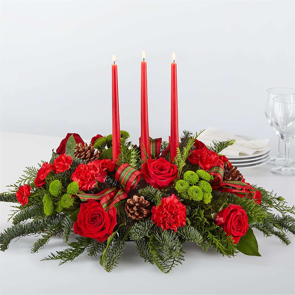 By the Candlelight Centerpiece – TOWN CENTER FLORIST & GIFTS INC, Orlando FL
