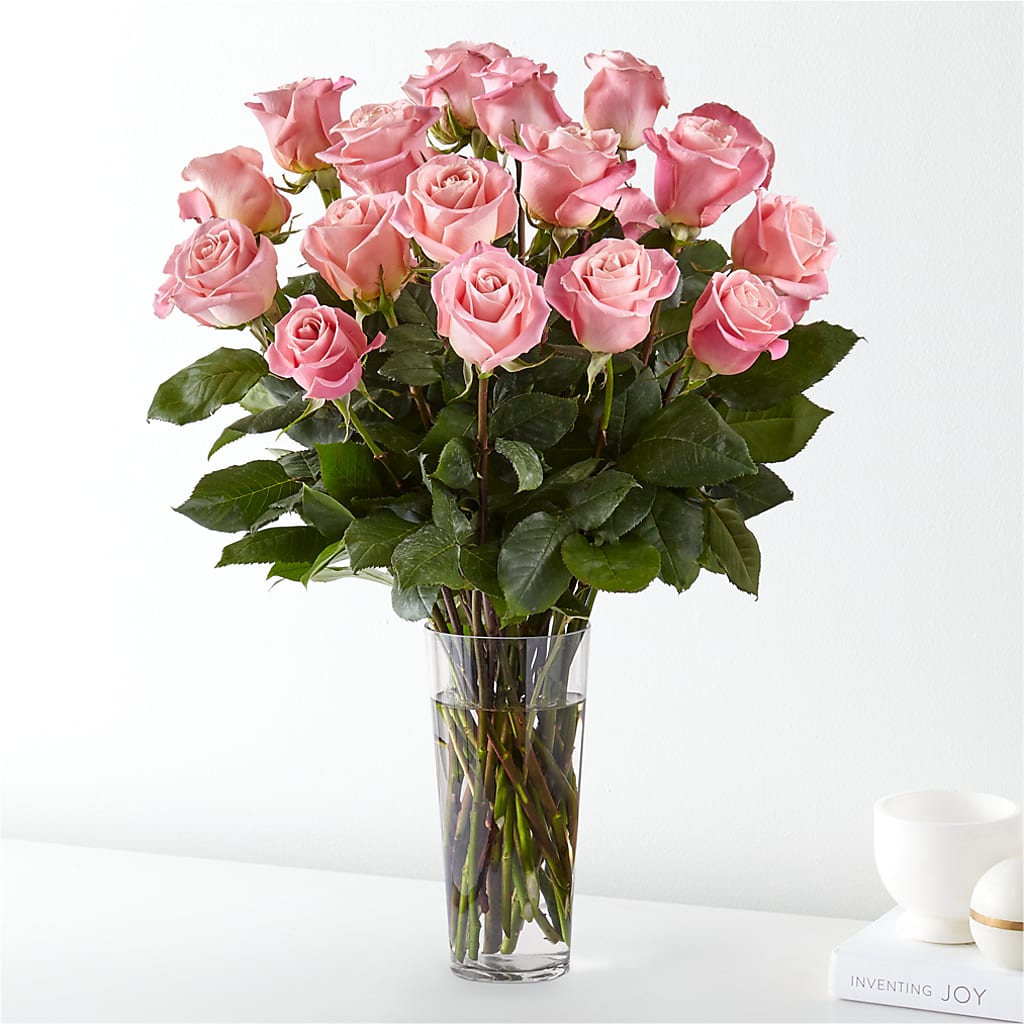Long Stem Pink Rose Bouquet – TOWN CENTER FLORIST & GIFTS INC, Orlando FL