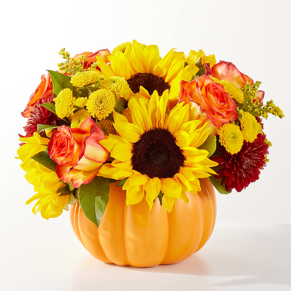 Golden Gourd Pumpkin Bouquet – TOWN CENTER FLORIST & GIFTS INC, Orlando FL
