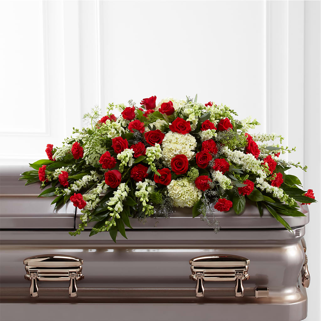 Sincerity Casket Spray – TOWN CENTER FLORIST & GIFTS INC, Orlando FL