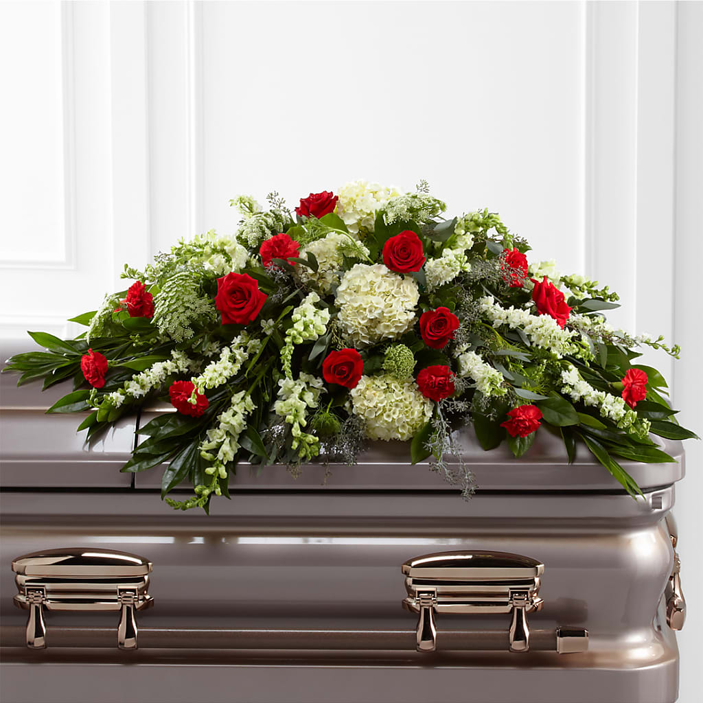 Sincerity Casket Spray – TOWN CENTER FLORIST & GIFTS INC, Orlando FL