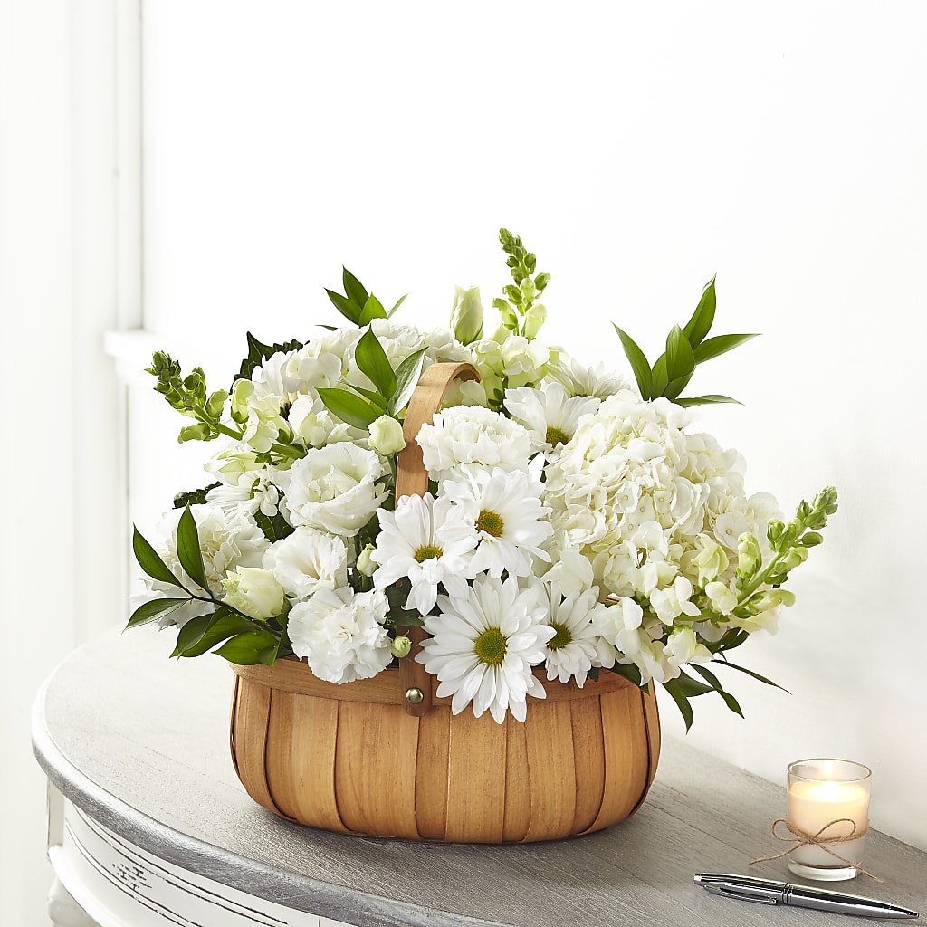 Pure Ivory Basket – TOWN CENTER FLORIST & GIFTS INC, Orlando FL