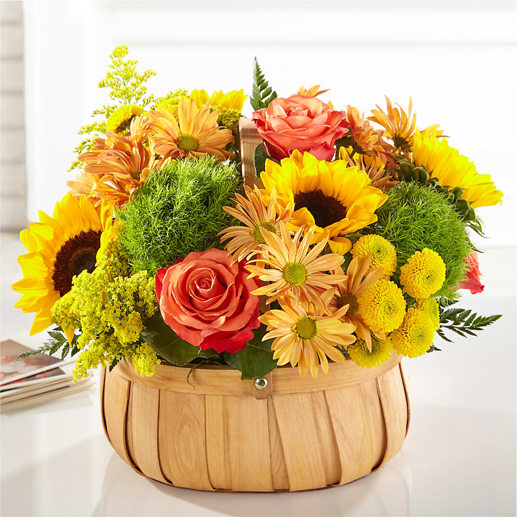 Harvest Sunflower Basket – TOWN CENTER FLORIST & GIFTS INC, Orlando FL
