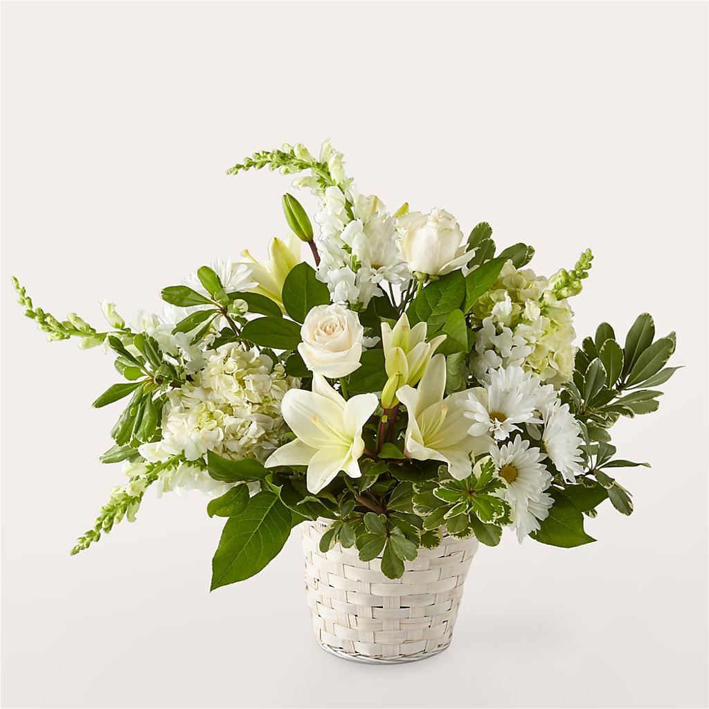 Ivory Elegance Floral Basket – TOWN CENTER FLORIST & GIFTS INC, Orlando FL