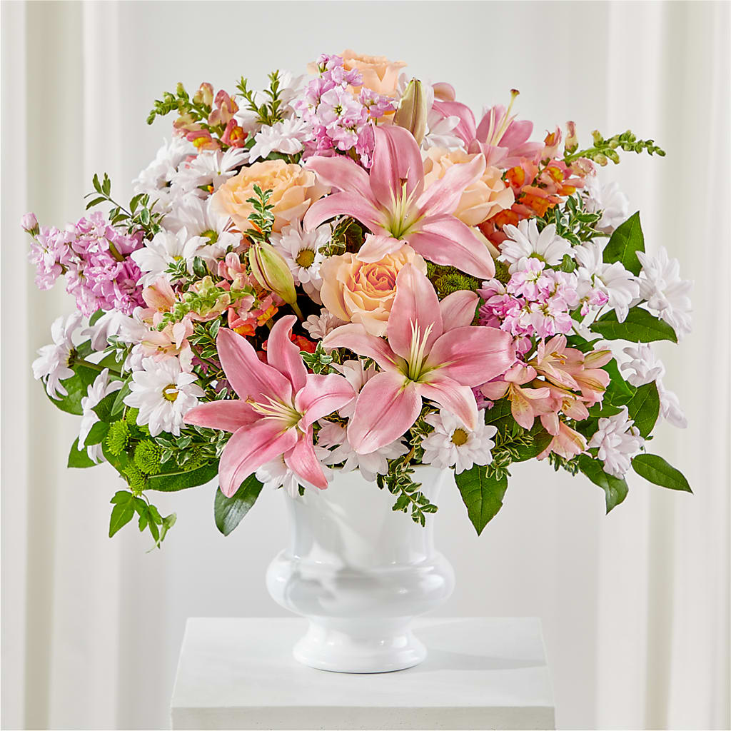 Heartfelt Gesture Urn Arrangement – TOWN CENTER FLORIST & GIFTS INC, Orlando FL