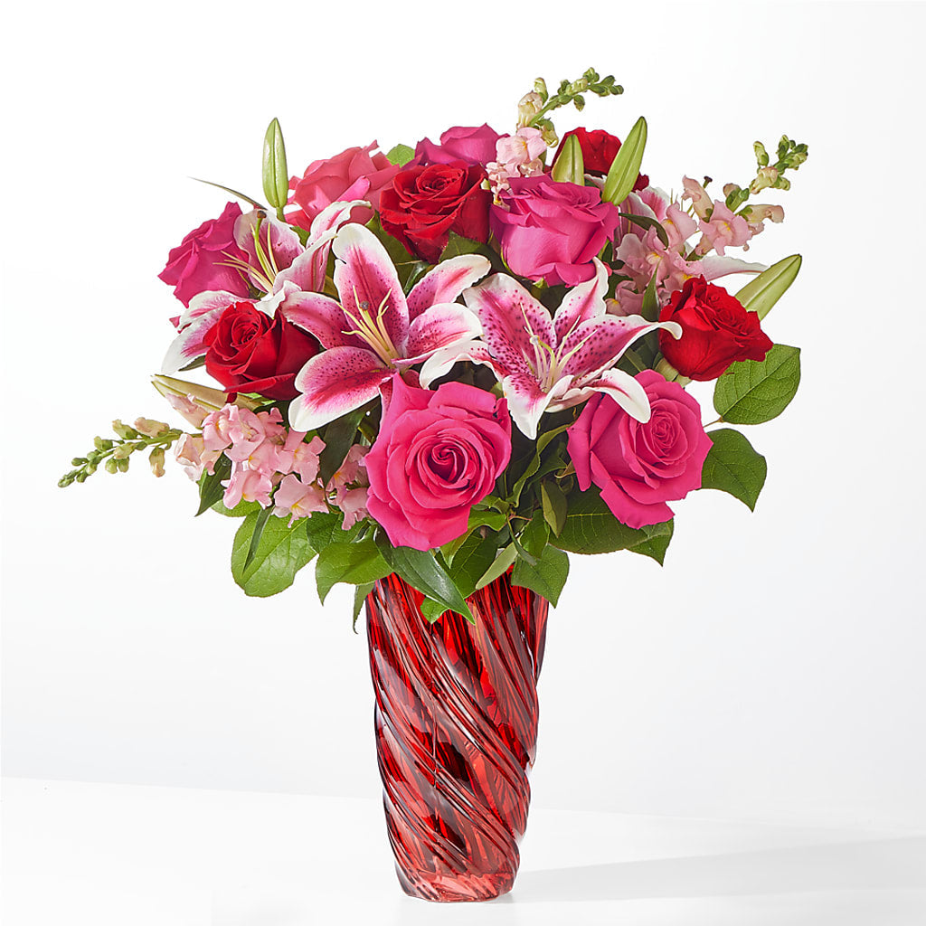 Always You Bouquet with Luxe Swirl Vase – TOWN CENTER FLORIST & GIFTS INC, Orlando FL