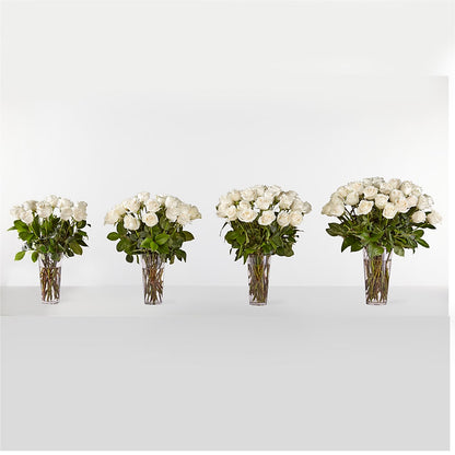 Long Stem White Rose Bouquet – TOWN CENTER FLORIST & GIFTS INC, Orlando FL