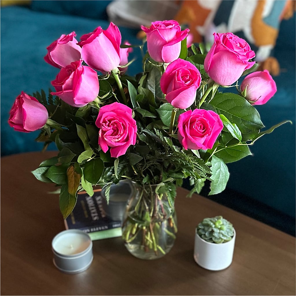 Long Stem Pink Rose Bouquet – TOWN CENTER FLORIST & GIFTS INC, Orlando FL