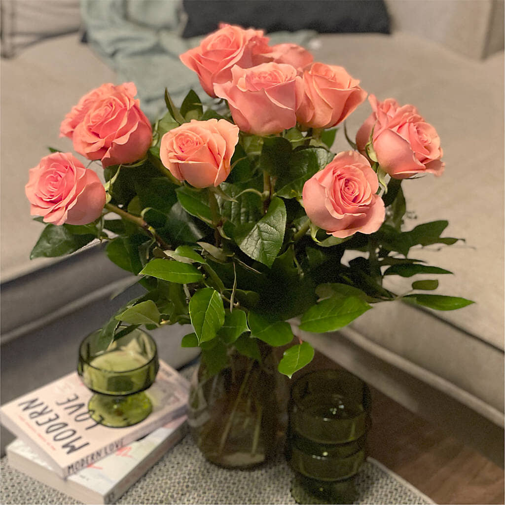 Long Stem Pink Rose Bouquet – TOWN CENTER FLORIST & GIFTS INC, Orlando FL