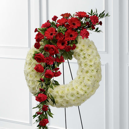 Graceful Tribute Wreath – TOWN CENTER FLORIST & GIFTS INC, Orlando FL