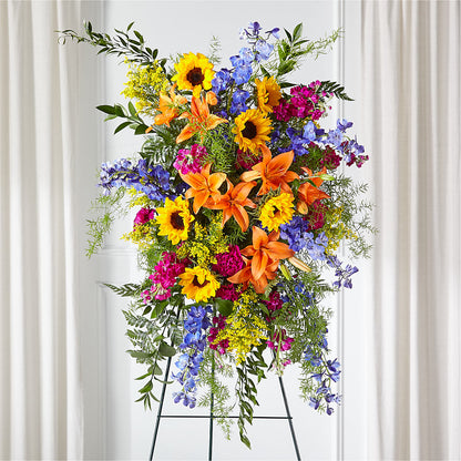 Sunlit Memories Standing Spray (Standard) – TOWN CENTER FLORIST & GIFTS INC, Orlando FL