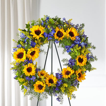 Bright Rays Wreath – TOWN CENTER FLORIST & GIFTS INC, Orlando FL