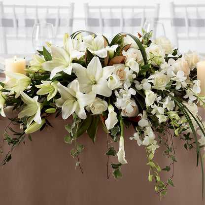 White Linen Arrangement – TOWN CENTER FLORIST & GIFTS INC, Orlando FL